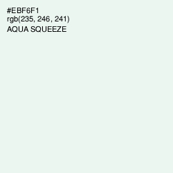 #EBF6F1 - Aqua Squeeze Color Image